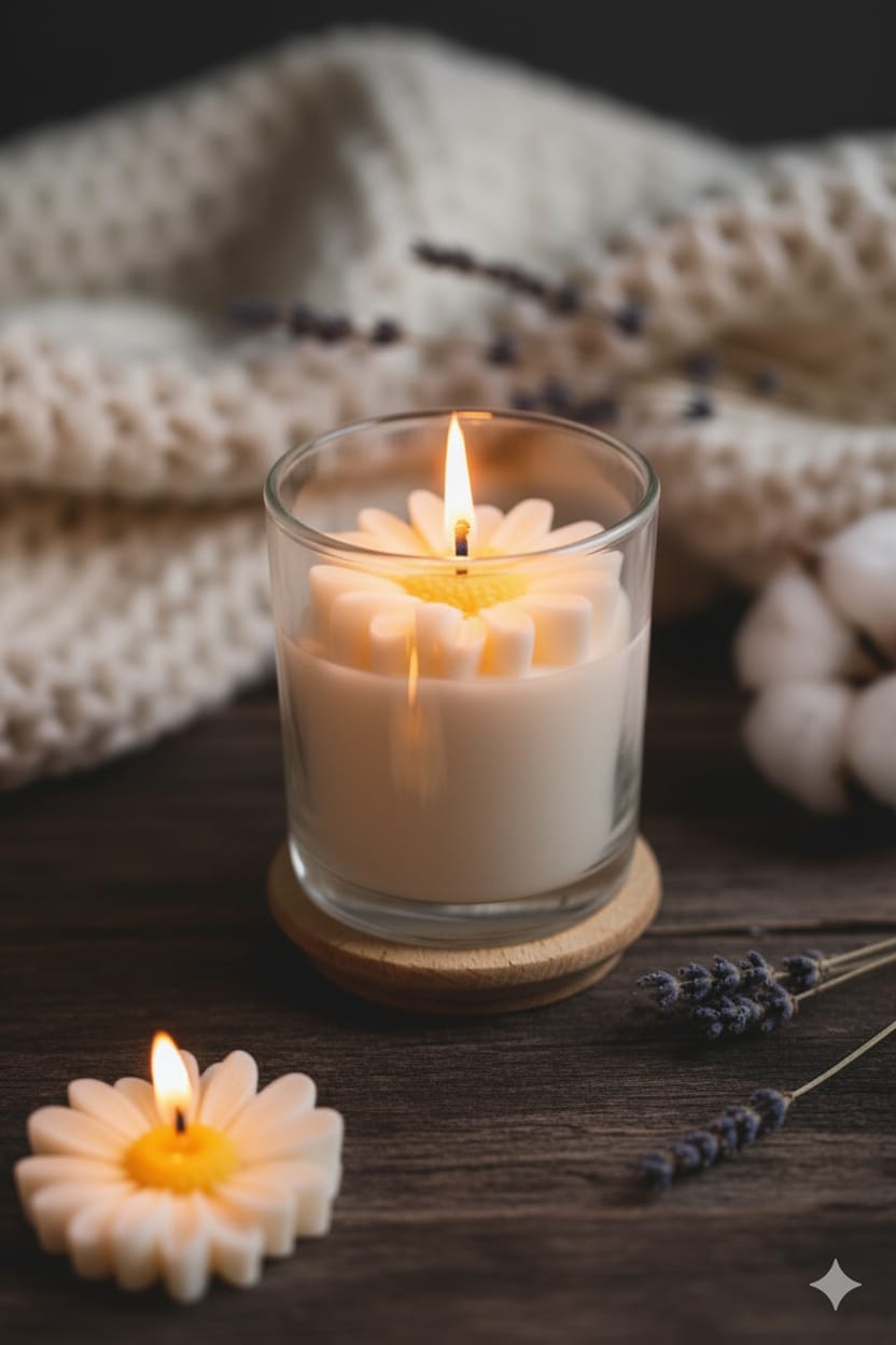 daisy jar candle
