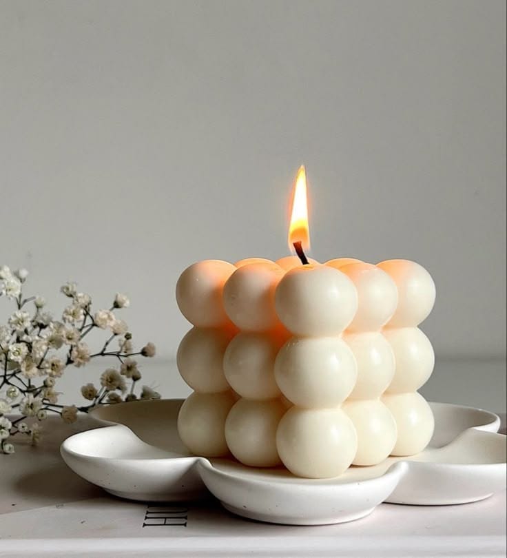 cube bubble candle