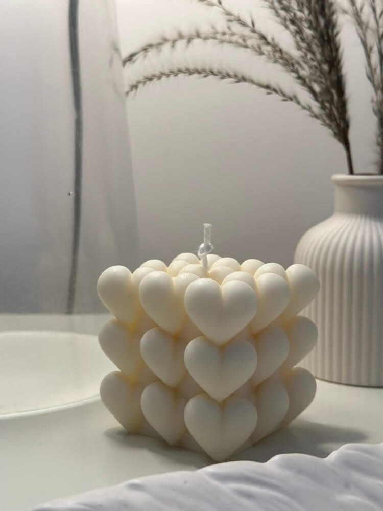 heart shape candle
