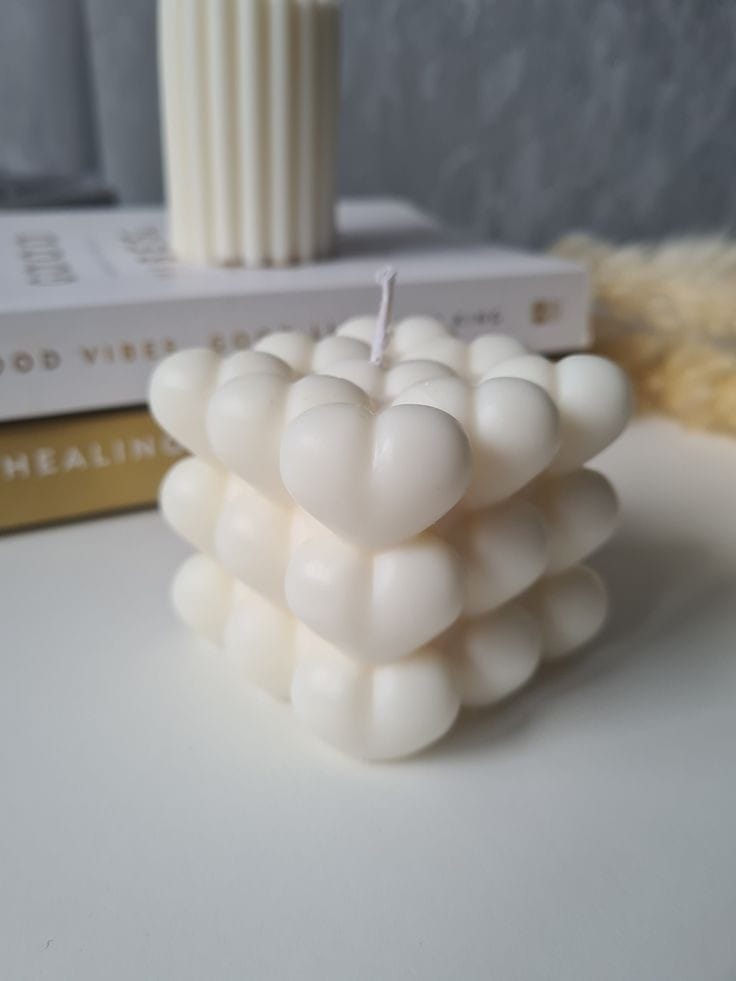 heart shape candle