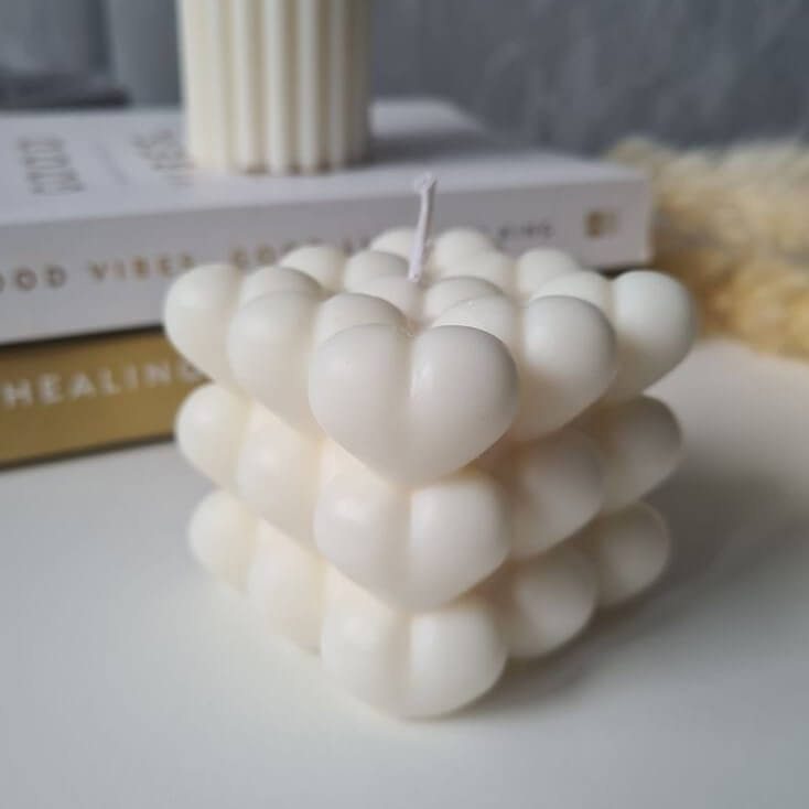 heart shape candle heart shape candle